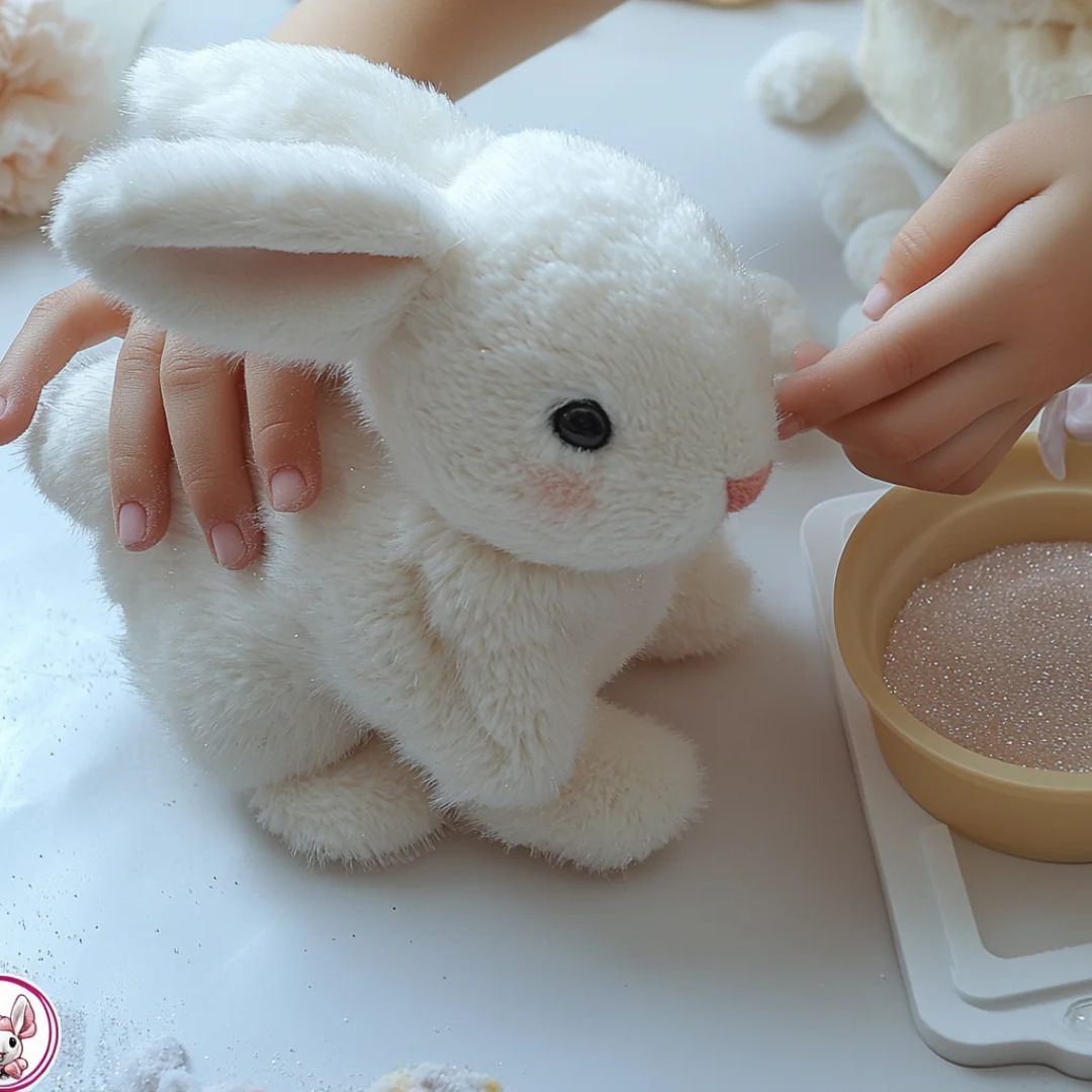 Realistic Soft Interactive Bunny Plush Acting Doll For Children