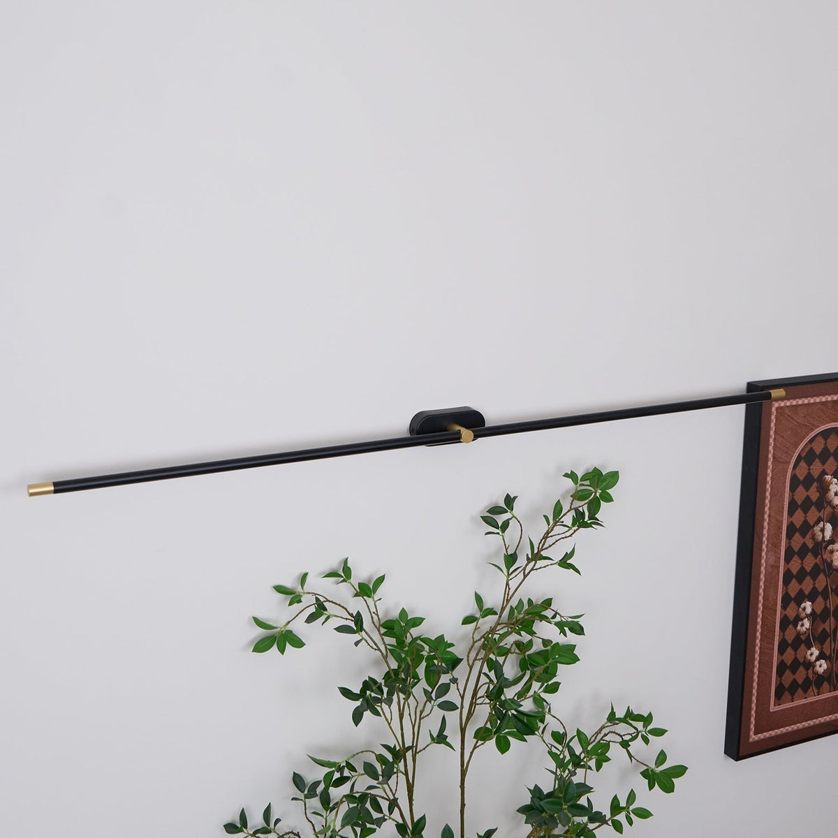 Moderne lineaire LED-wandlamp zonder snoer, oplaadbare batterij, minimalistisch ontwerp
