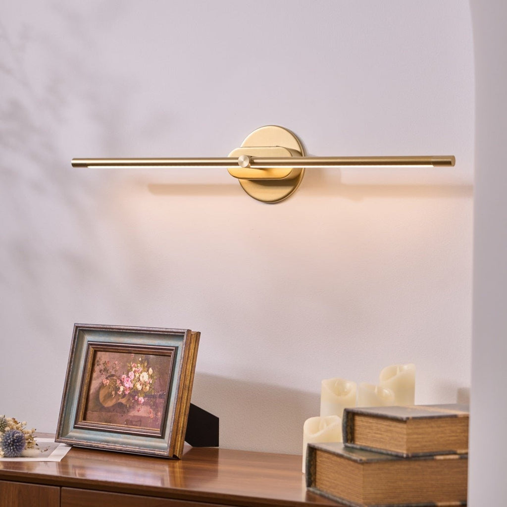 Moderne lineaire LED-wandlamp zonder snoer, oplaadbare batterij, minimalistisch ontwerp