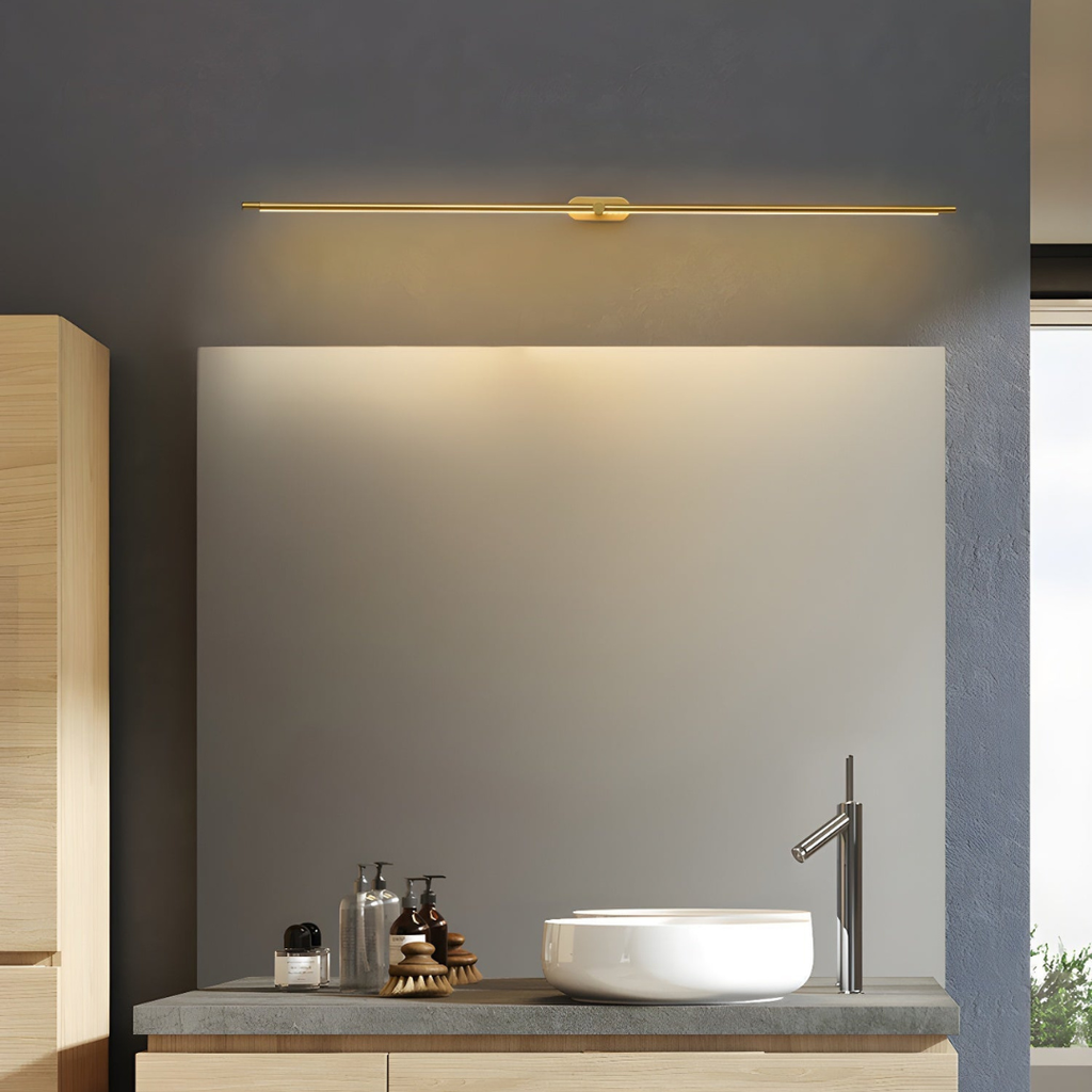 Moderne lineaire LED-wandlamp zonder snoer, oplaadbare batterij, minimalistisch ontwerp