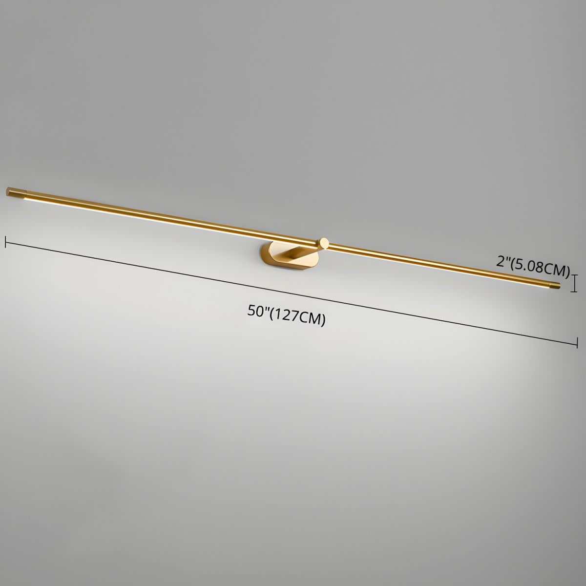 Moderne lineaire LED-wandlamp zonder snoer, oplaadbare batterij, minimalistisch ontwerp