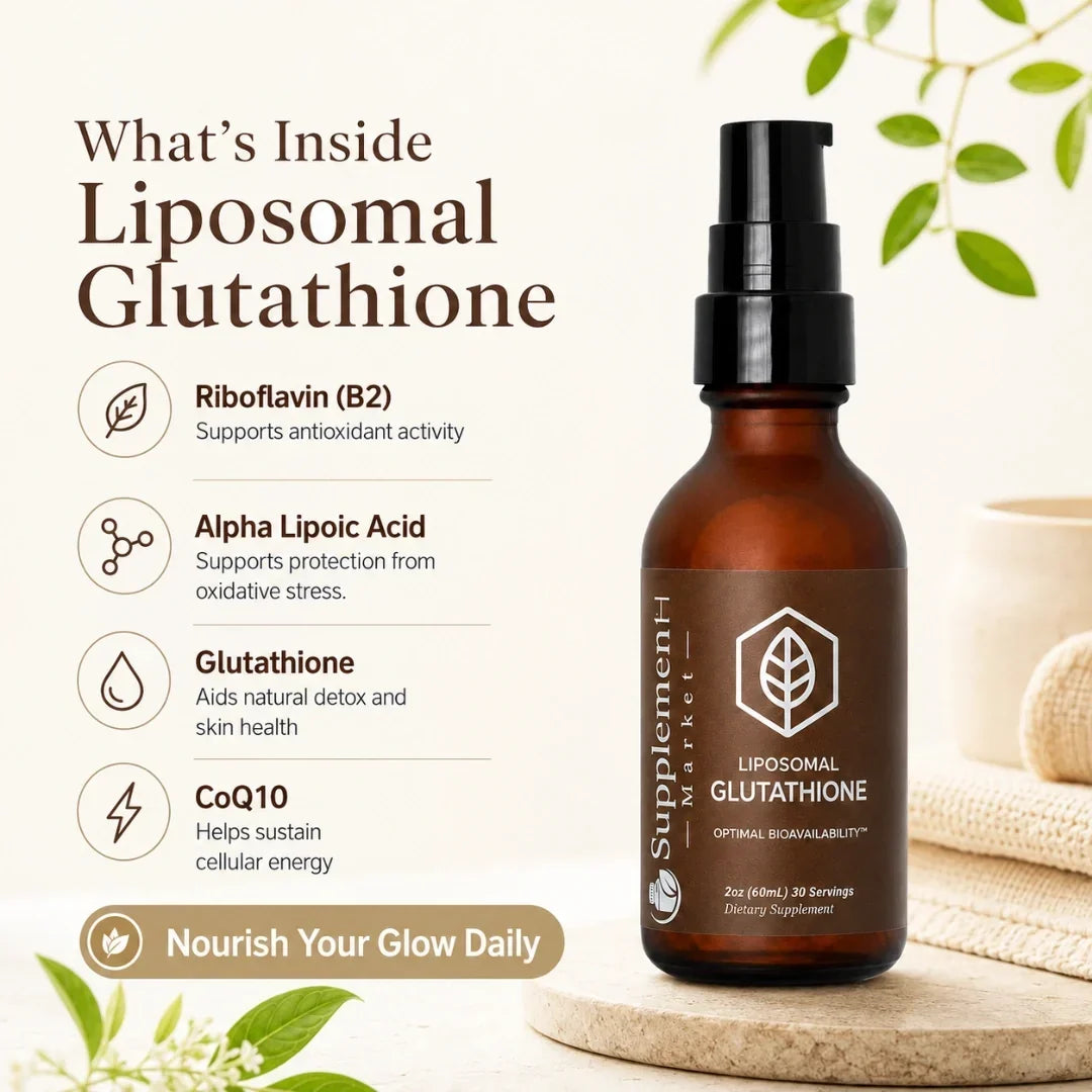 Liposomální tekutina s glutathionem — CoQ10, PQQ a podpora antioxidantů