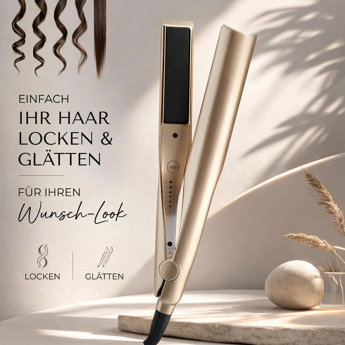 Ultimate 2-in-1 Hair Curler and Straightener | ribuella