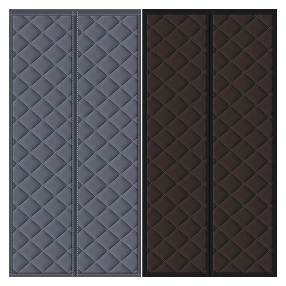 Magnetic Thermal Insulated Door Curtain - Quilted Pattern, Year Round Draft Blocker