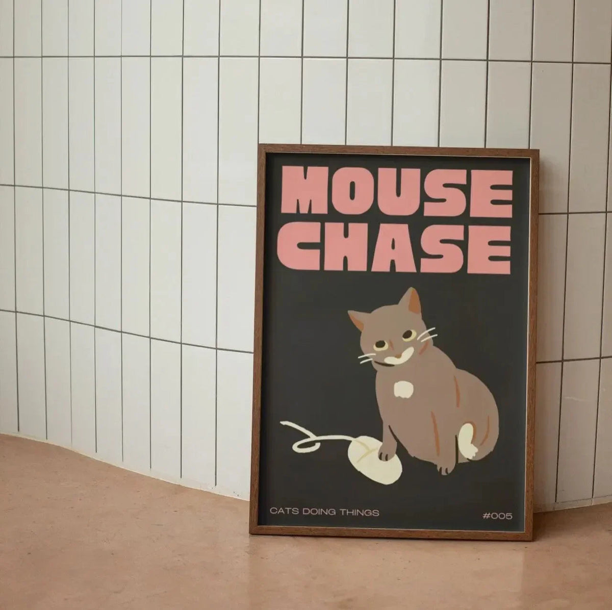 Modern Minimalist Black Cat Wall Art — Bold Graphic Design