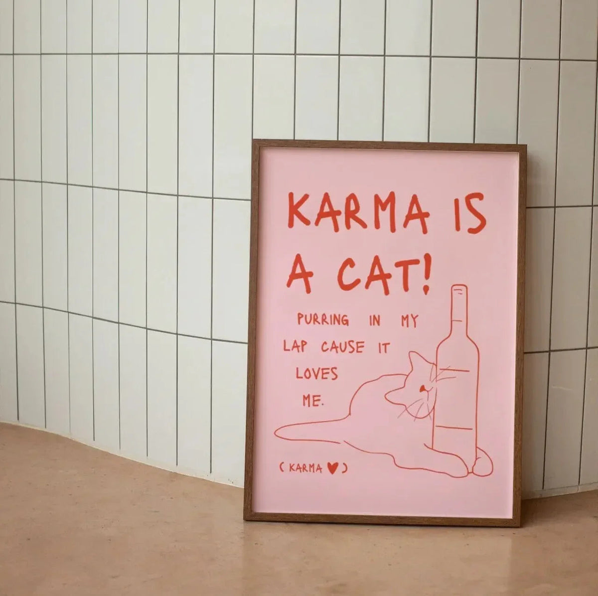 Modern Minimalist Black Cat Wall Art — Bold Graphic Design