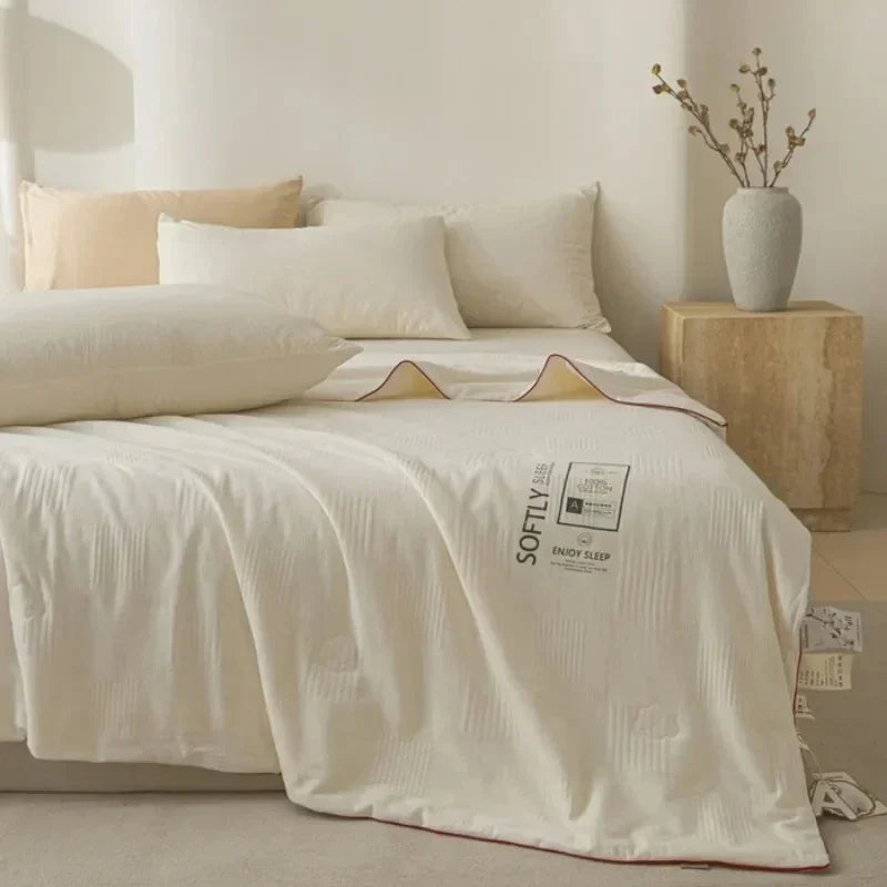 Yamileth premium jacquardquilt, gelijkmatige vulling, comfort het hele jaar door