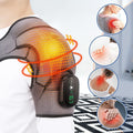 Men's Rechargeable Shoulder Heating Pad, Vibration Massage, Adjustable Warmth