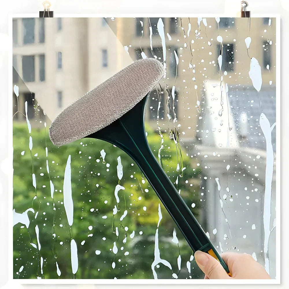 Limpiacristales con cepillo para limpiar mosquiteras y cristales de ventanas | ribuella