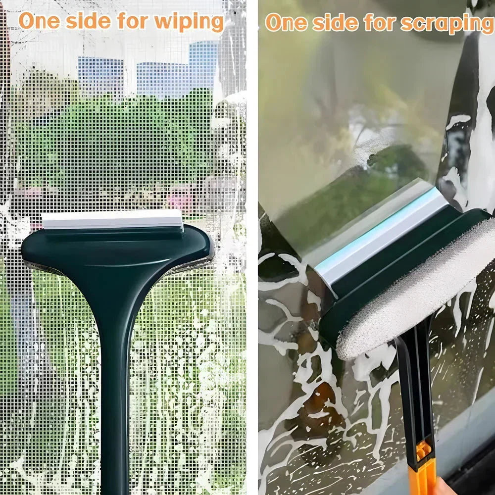 Limpiacristales con cepillo para limpiar mosquiteras y cristales de ventanas | ribuella