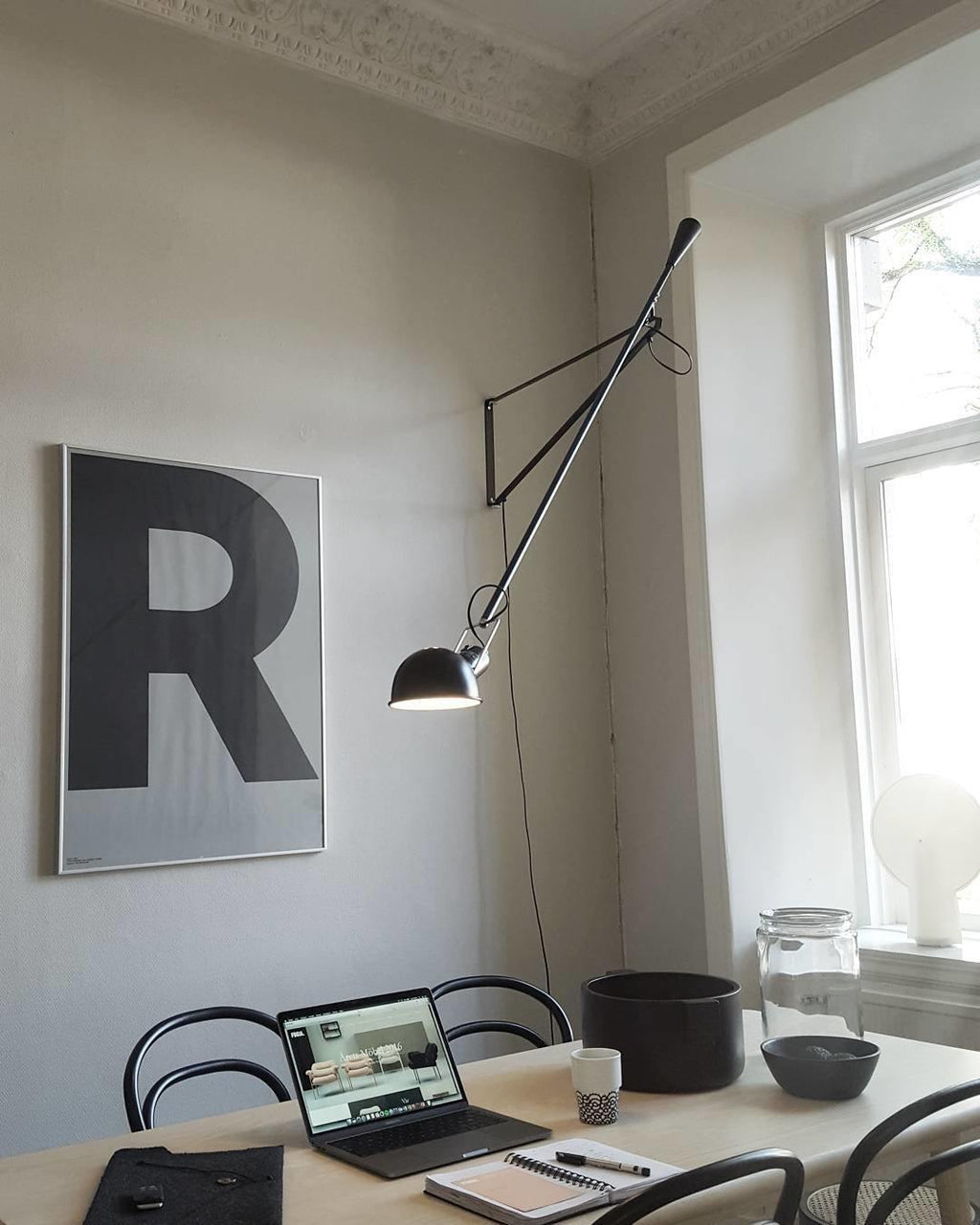 Lampada da parete orientabile e regolabile, illuminazione direzionale industriale