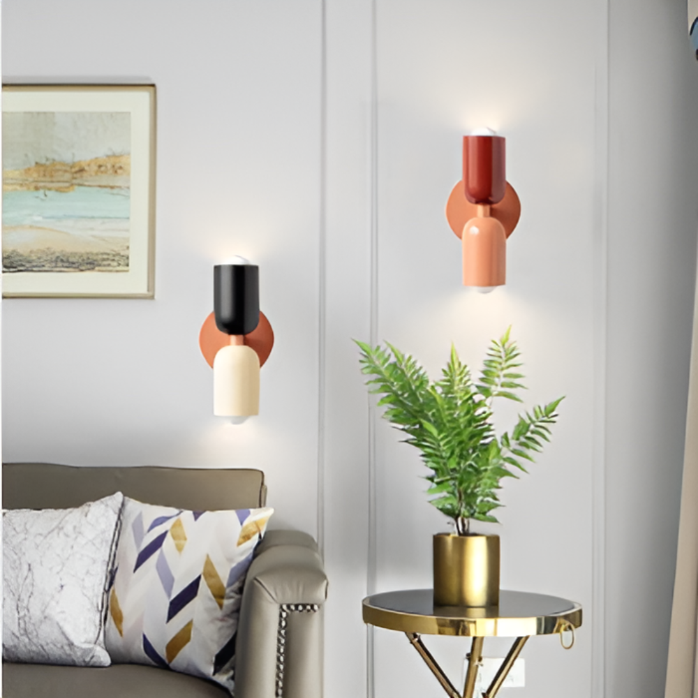 Moderne LED-væglampe med dobbelt lysdesign, slank tovejs accentbelysning