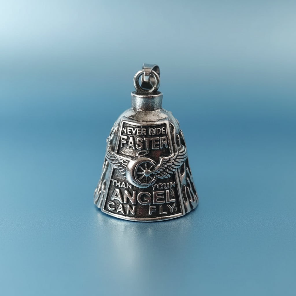 Halloween-Motorrad-Guardian-Bell-Anhänger - Engels-Schlüsselanhänger, Spaltring