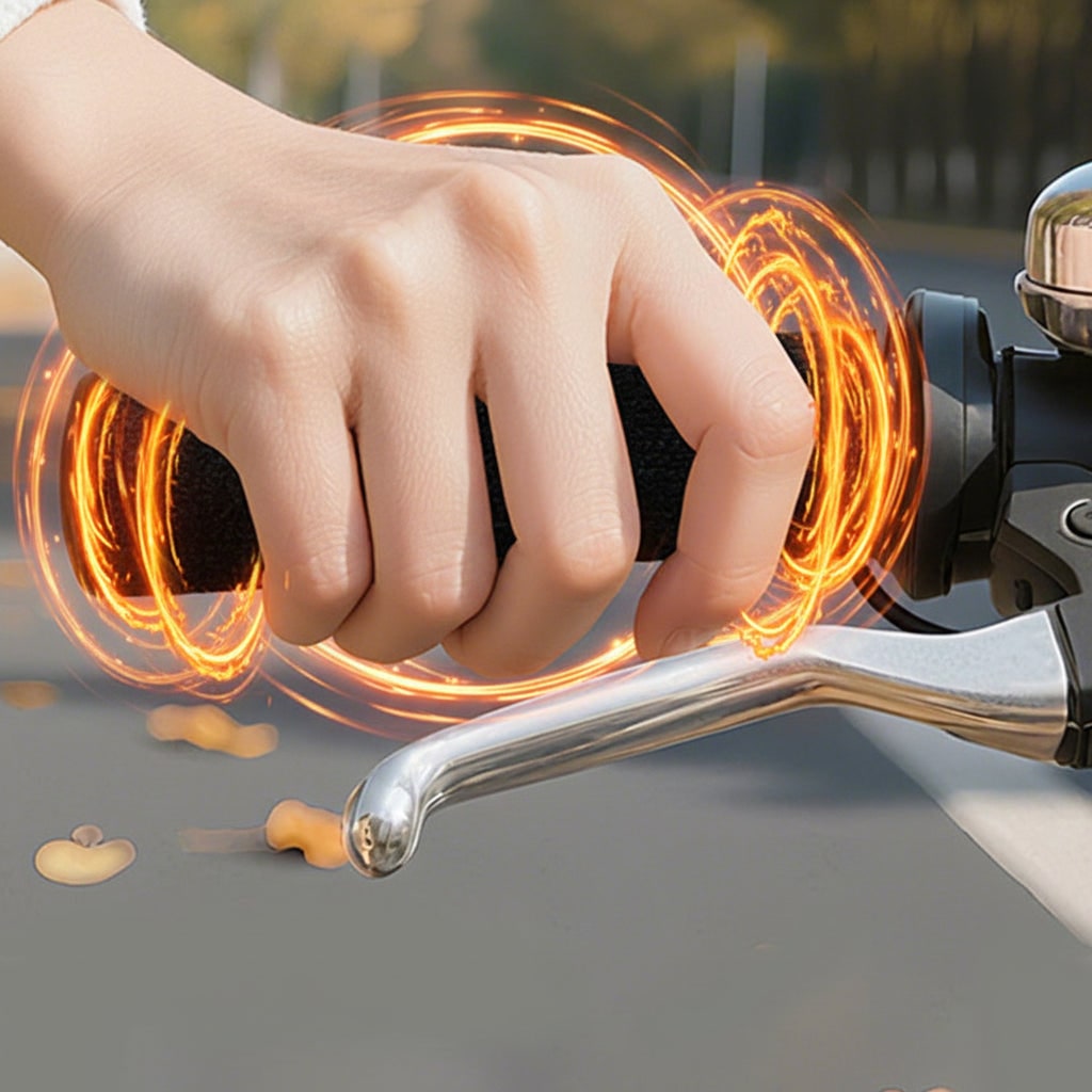 Manopole riscaldate per motocicletta alimentate tramite USB — controllo stabile della temperatura, rivestimenti in tessuto antiscivolo