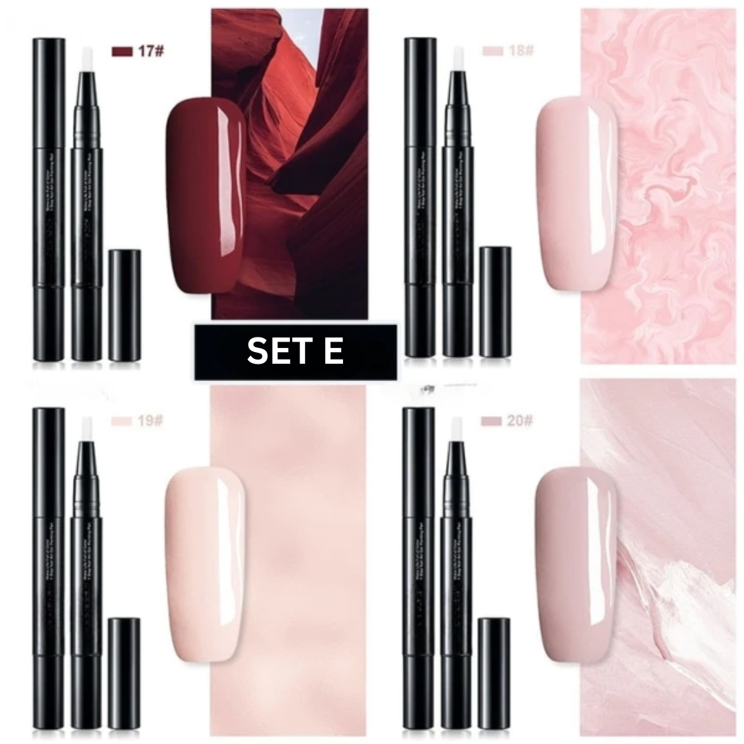 Στυλό ακριβείας με τζελ για nail art, σύνθεση που στεγνώνει γρήγορα, απλικατέρ με λεπτό πινέλο