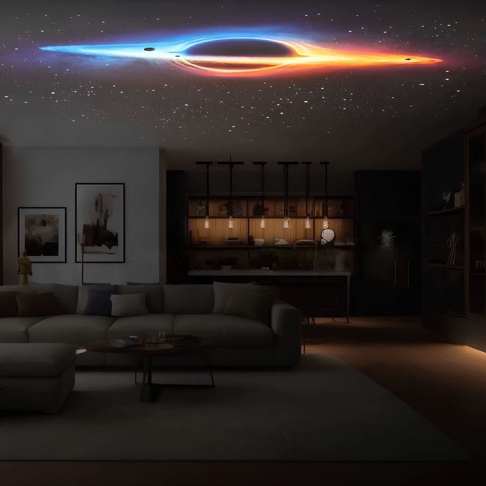 Proiettore nebulosa - luce LED portatile con galassia e stelle, supporto regolabile
