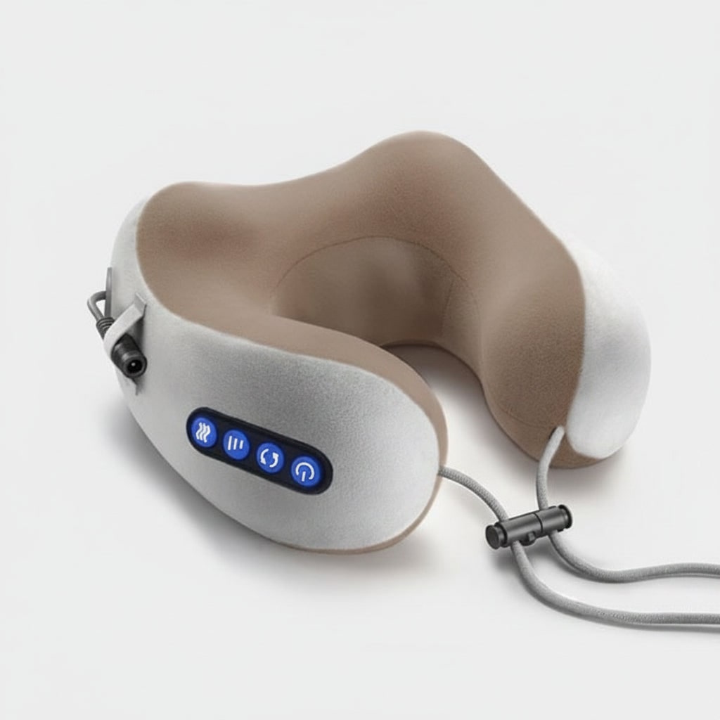 Rechargeable U-Shaped Neck & Shoulder Heating Massage Pillow