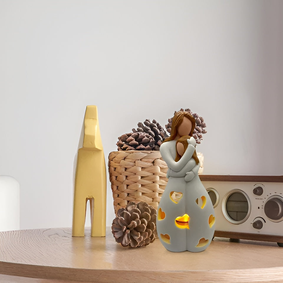 Luz decorativa Embrace Glow - Parpadeo cálido y efecto de sombras suaves