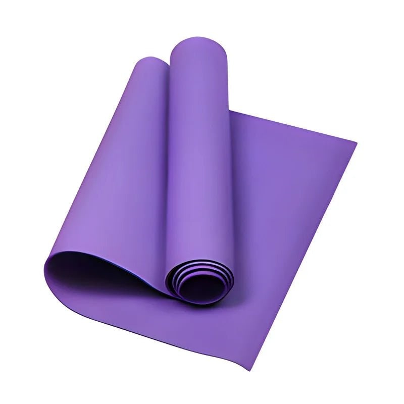 4mm Foldable Yoga Mat, Lightweight Eva Foam - Non-Slip, Pilates Grid Lines, Portable
