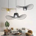 Suspension Solara en forme de chapeau de paille — décoration minimaliste