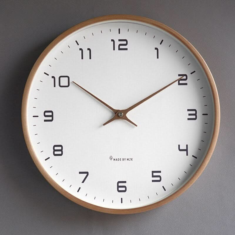 Tranquil Timekeeper – Stylish Silent Wood Wall Clock | ribuella