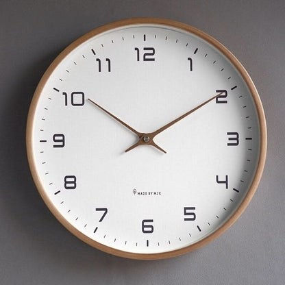 Tranquil Timekeeper – Stylish Silent Wood Wall Clock | ribuella