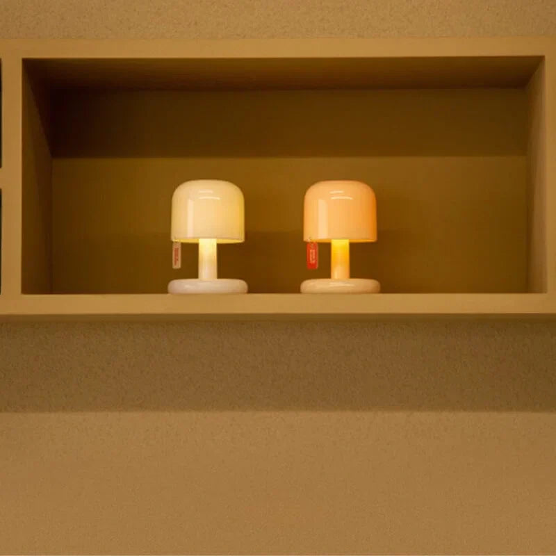 Przenośna bezprzewodowa lampa stołowa - kompaktowe nastrojowe światło