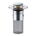 Universal Pop Up Sink Stopper, Built In Drain Filter, Anti Odor Seal