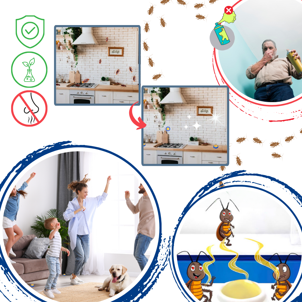 Discreet, geurloos kakkerlakkenlokaasstation, snel te installeren, stille werking