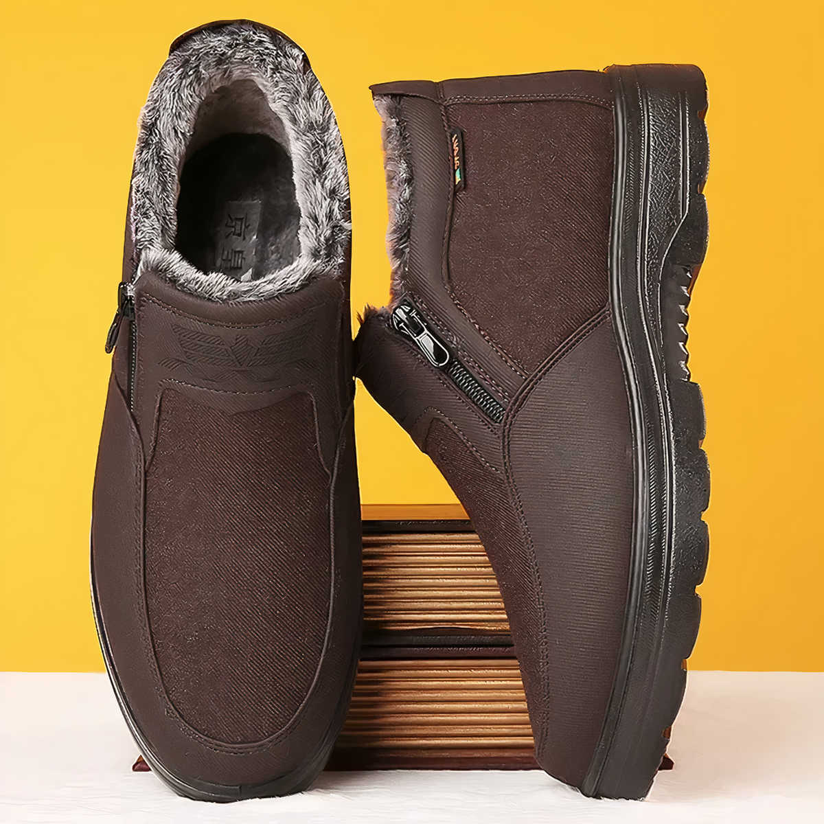 Men's Orthopedic Winter Boots — Warm, Cushioned, Moisture-Resistant