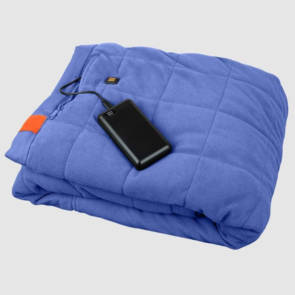 Manta aquecida a bateria com três zonas - power bank USB portátil incluído
