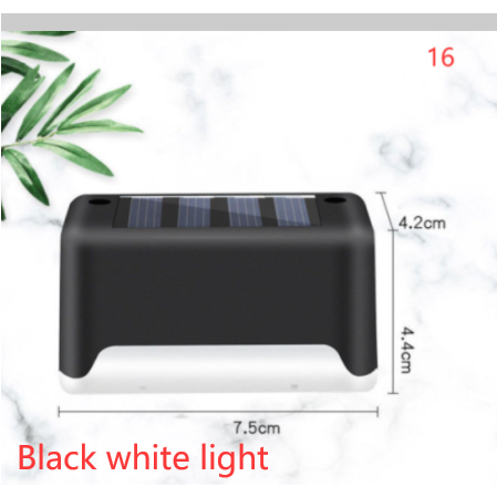 Buitenlampen op zonne-energie voor terras en schutting, draadloze trapverlichting, automatisch van schemering tot dageraad