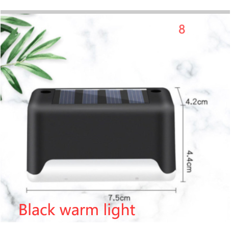 Buitenlampen op zonne-energie voor terras en schutting, draadloze trapverlichting, automatisch van schemering tot dageraad