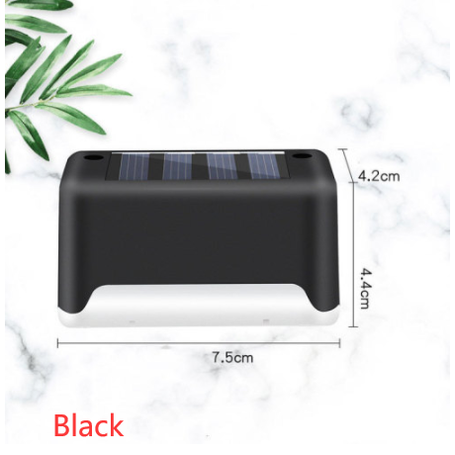 Buitenlampen op zonne-energie voor terras en schutting, draadloze trapverlichting, automatisch van schemering tot dageraad