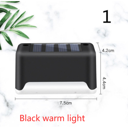 Buitenlampen op zonne-energie voor terras en schutting, draadloze trapverlichting, automatisch van schemering tot dageraad