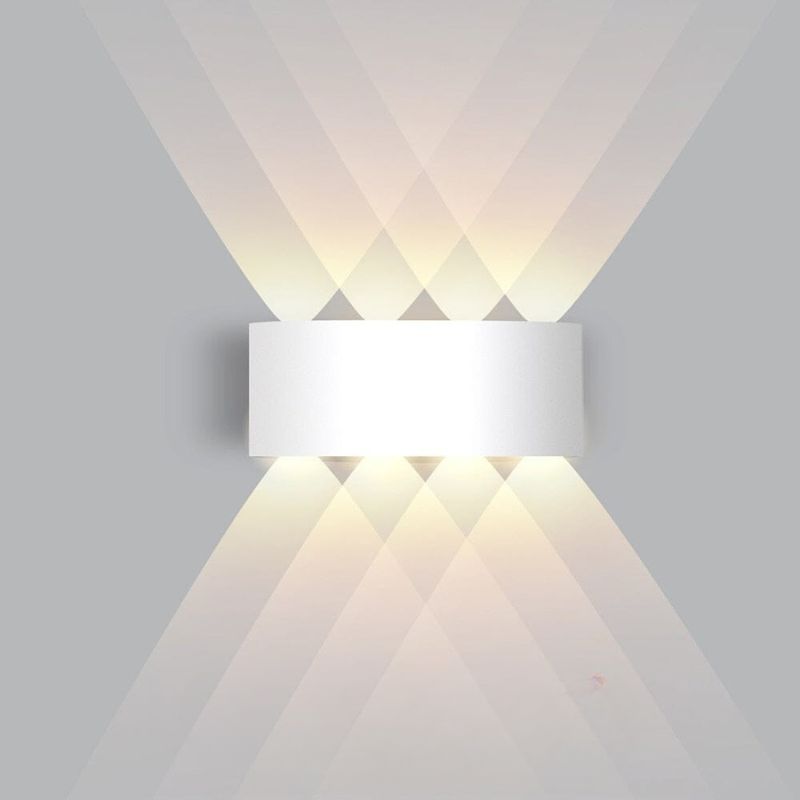 Outdoor LED Wall Sconce, Up And Down Lighting, Slim Weatherproof Design