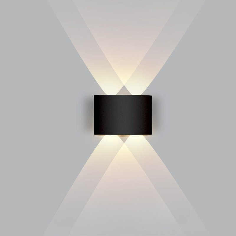 Outdoor LED Wall Sconce, Up And Down Lighting, Slim Weatherproof Design