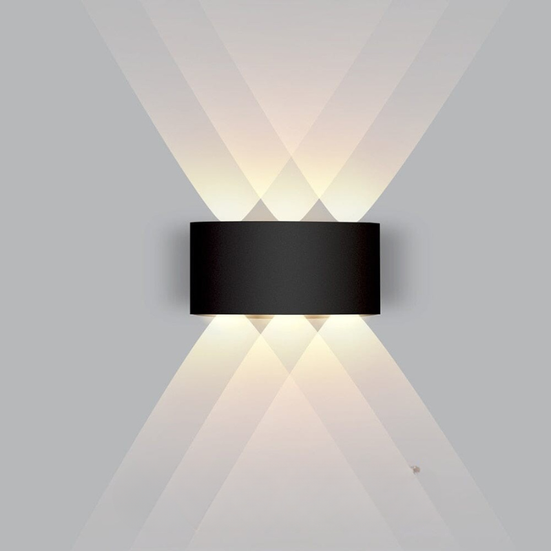 Outdoor LED Wall Sconce, Up And Down Lighting, Slim Weatherproof Design
