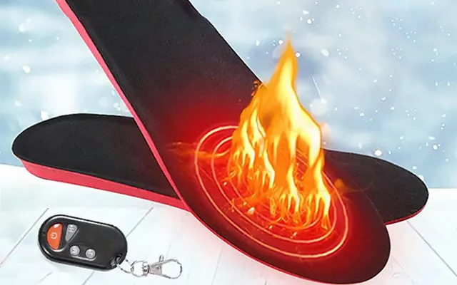 Remote Control Heated Shoe Insoles Rechargeable Wireless Warmers