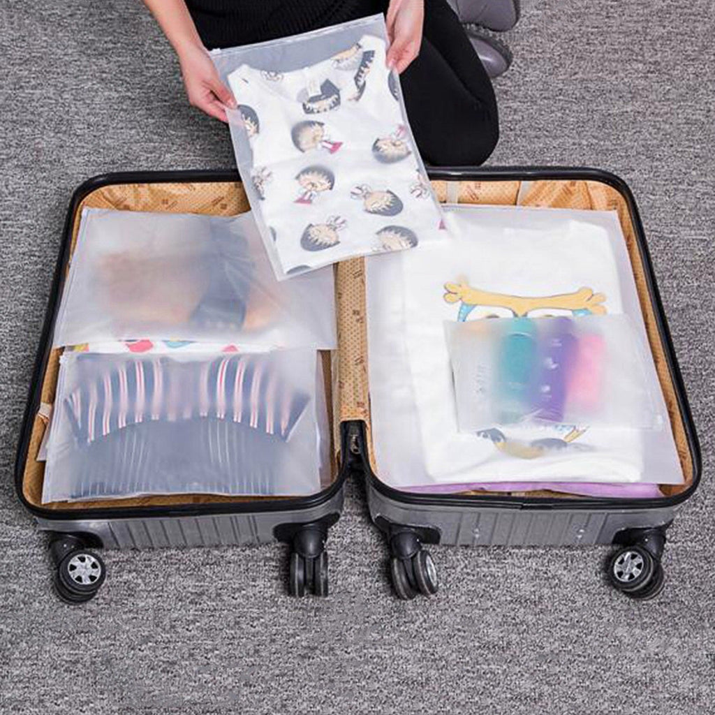 Set van 6 packing cubes en compressiezakken: oplopende maten, zakken met meerdere compartimenten