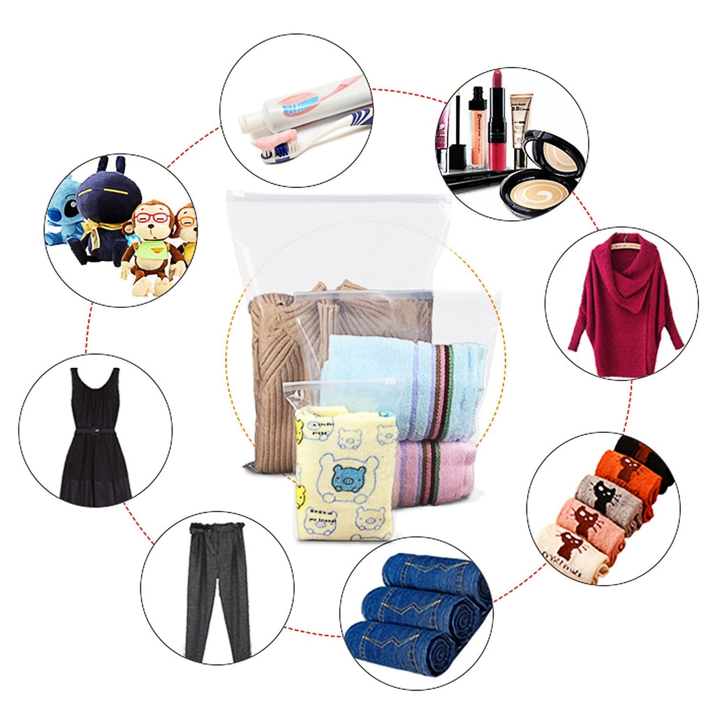 Set van 6 packing cubes en compressiezakken: oplopende maten, zakken met meerdere compartimenten