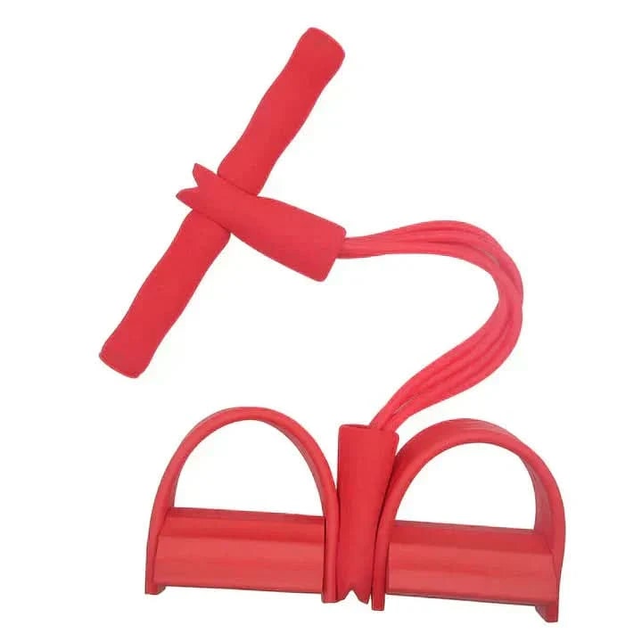 Fascia elastica con pedale leggera e portatile, manici sagomati in schiuma, staffe per i piedi
