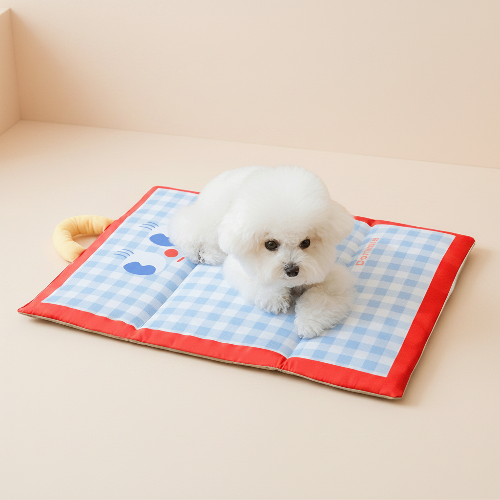 Cooling Pet Bed And Portable Folding Rest Mat For Dogs And Cats
