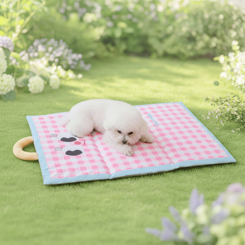 Cooling Pet Bed And Portable Folding Rest Mat For Dogs And Cats