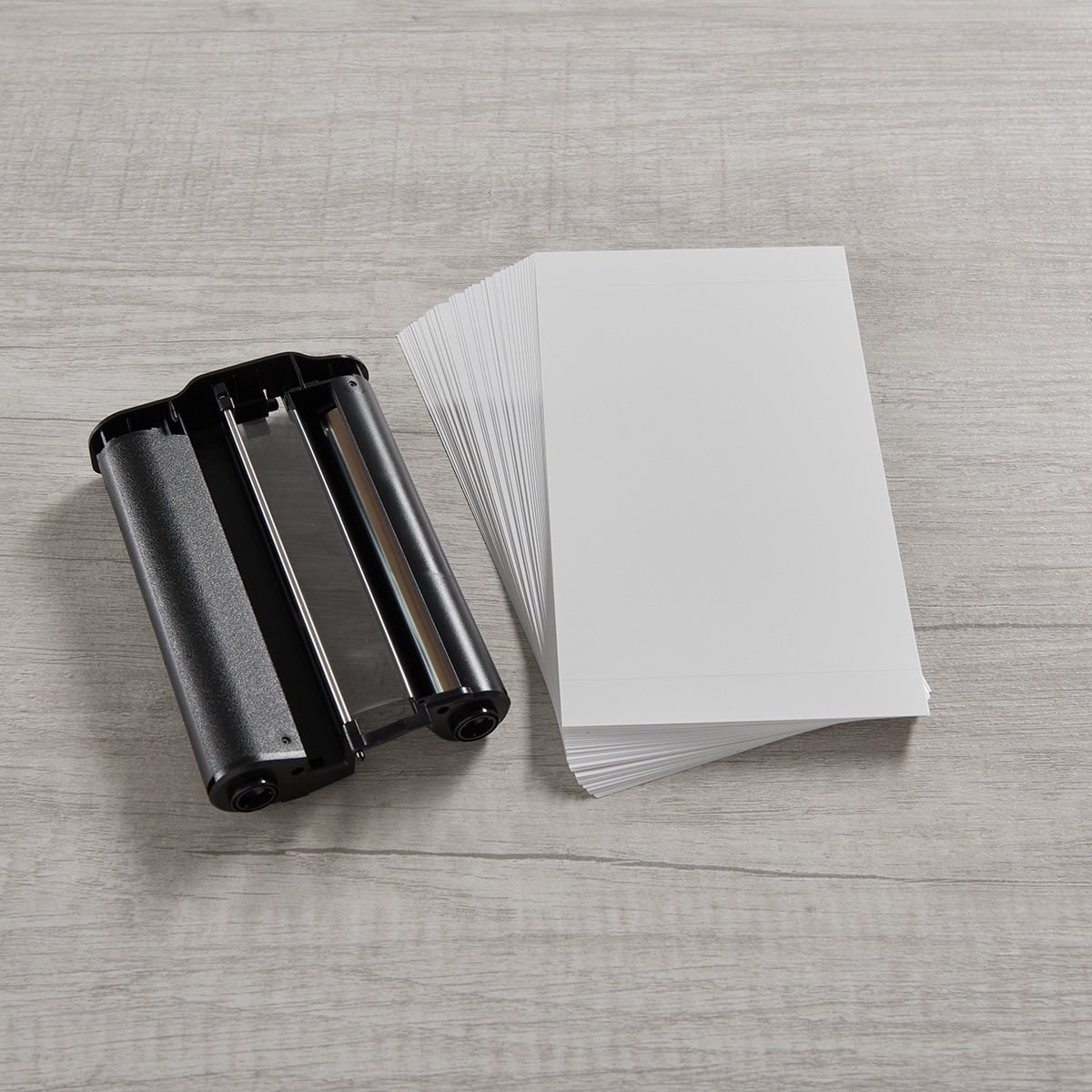 Photo Printer Refill Kit, Ribbon Cartridge, 40 Sheets 4x6 Perforated Paper