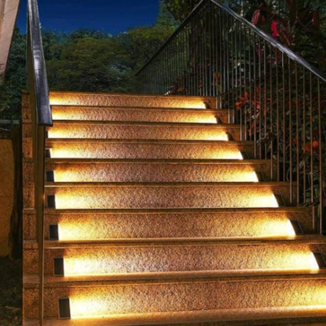 Solar Outdoor Step Lights Waterproof Durable Ambient Glow