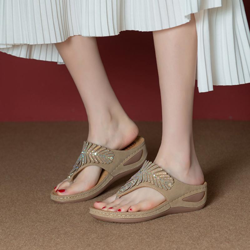 Rhinestone-Embellished Footwear for Orthopedic Support | ribuella