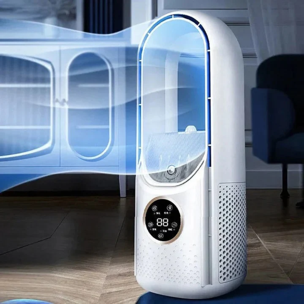 Quiet Portable Air Cooler — Bladeless Design and Smooth Airflow