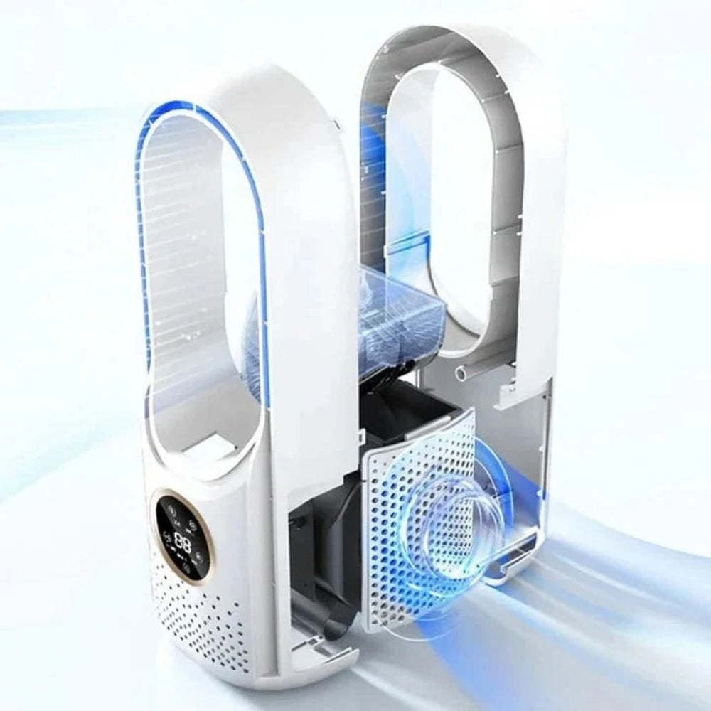 Quiet Portable Air Cooler — Bladeless Design and Smooth Airflow
