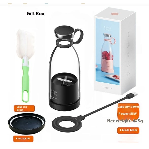 Blender portable rechargeable par USB - moteur puissant et lames en acier inoxydable